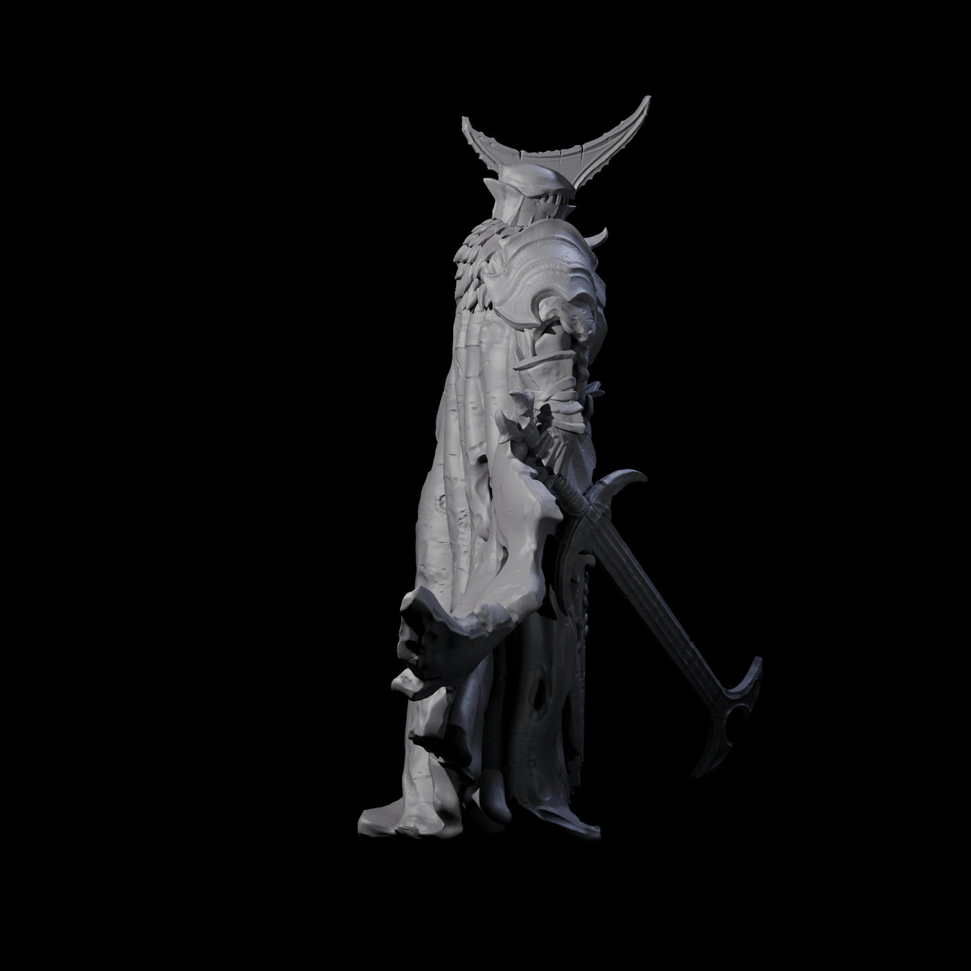 Three Sinister Graveknights Miniature for Dungeons and Dragons, Pathfinder or other TTRPGs