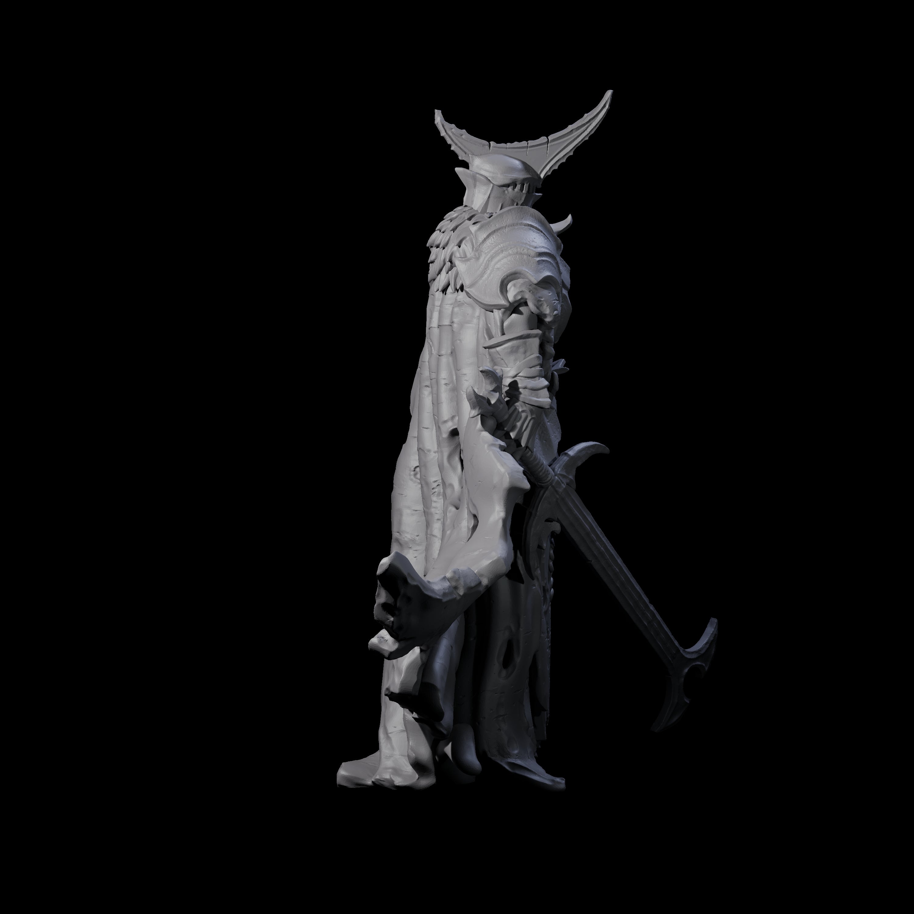 Three Sinister Graveknights Miniature for Dungeons and Dragons, Pathfinder or other TTRPGs