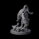 Three Sinuous Loxodon Gladiators Miniature for Dungeons and Dragons, Pathfinder or other TTRPGs