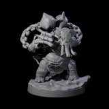 Three Sinuous Loxodon Gladiators Miniature for Dungeons and Dragons, Pathfinder or other TTRPGs