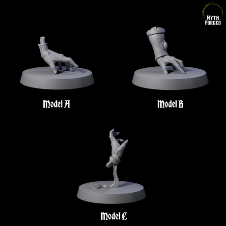Three Skittering Crawling Claws Miniature for Dungeons and Dragons, Pathfinder or other TTRPGs
