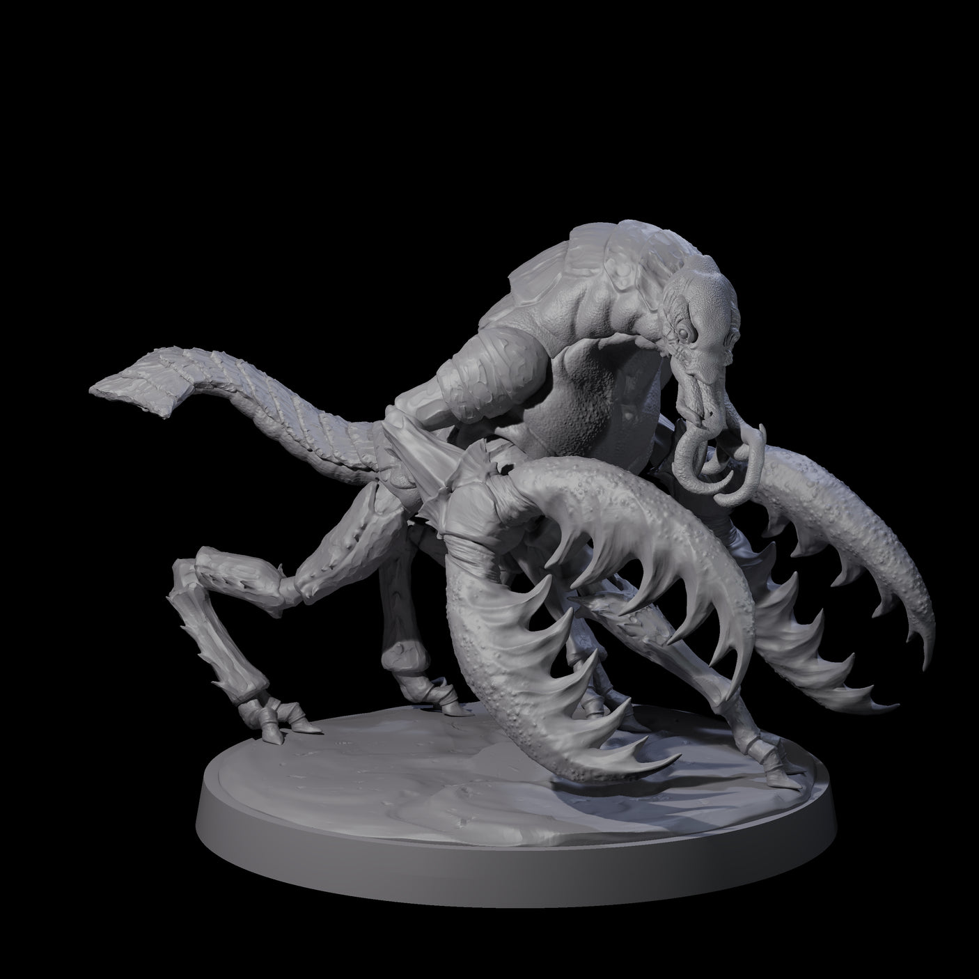 Three Slobbering Chuuls Miniature for Dungeons and Dragons, Pathfinder or other TTRPGs