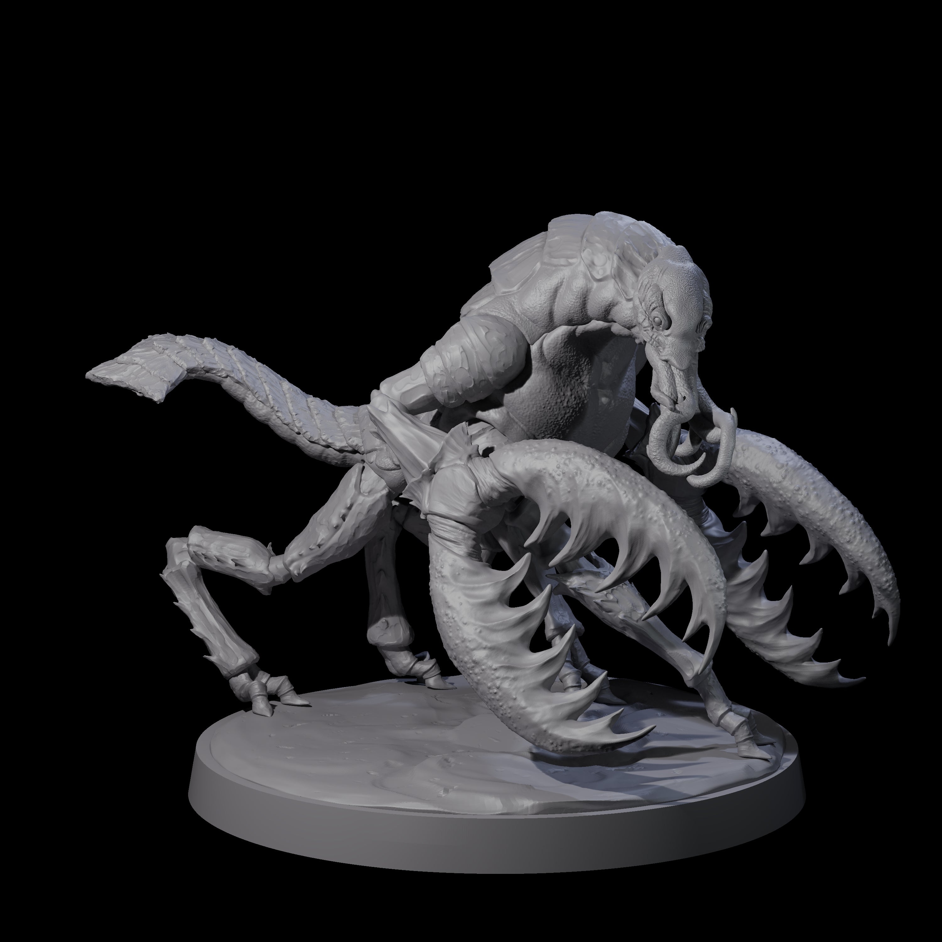 Three Slobbering Chuuls Miniature for Dungeons and Dragons, Pathfinder or other TTRPGs