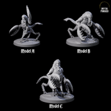 Three Slobbering Chuuls Miniature for Dungeons and Dragons, Pathfinder or other TTRPGs