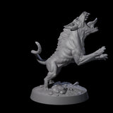 Three Snarling Goblin Dogs Miniature for Dungeons and Dragons, Pathfinder or other TTRPGs