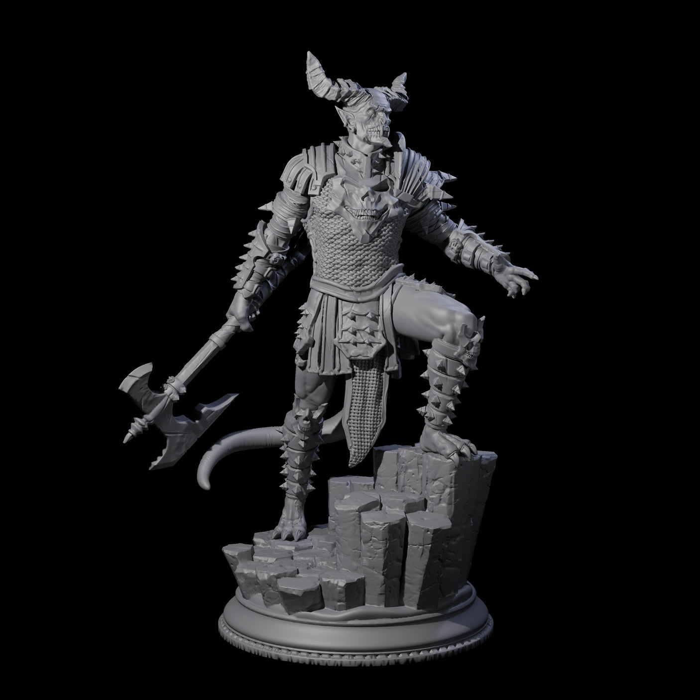 Three Snarling Vordines Miniature for Dungeons and Dragons, Pathfinder or other TTRPGs