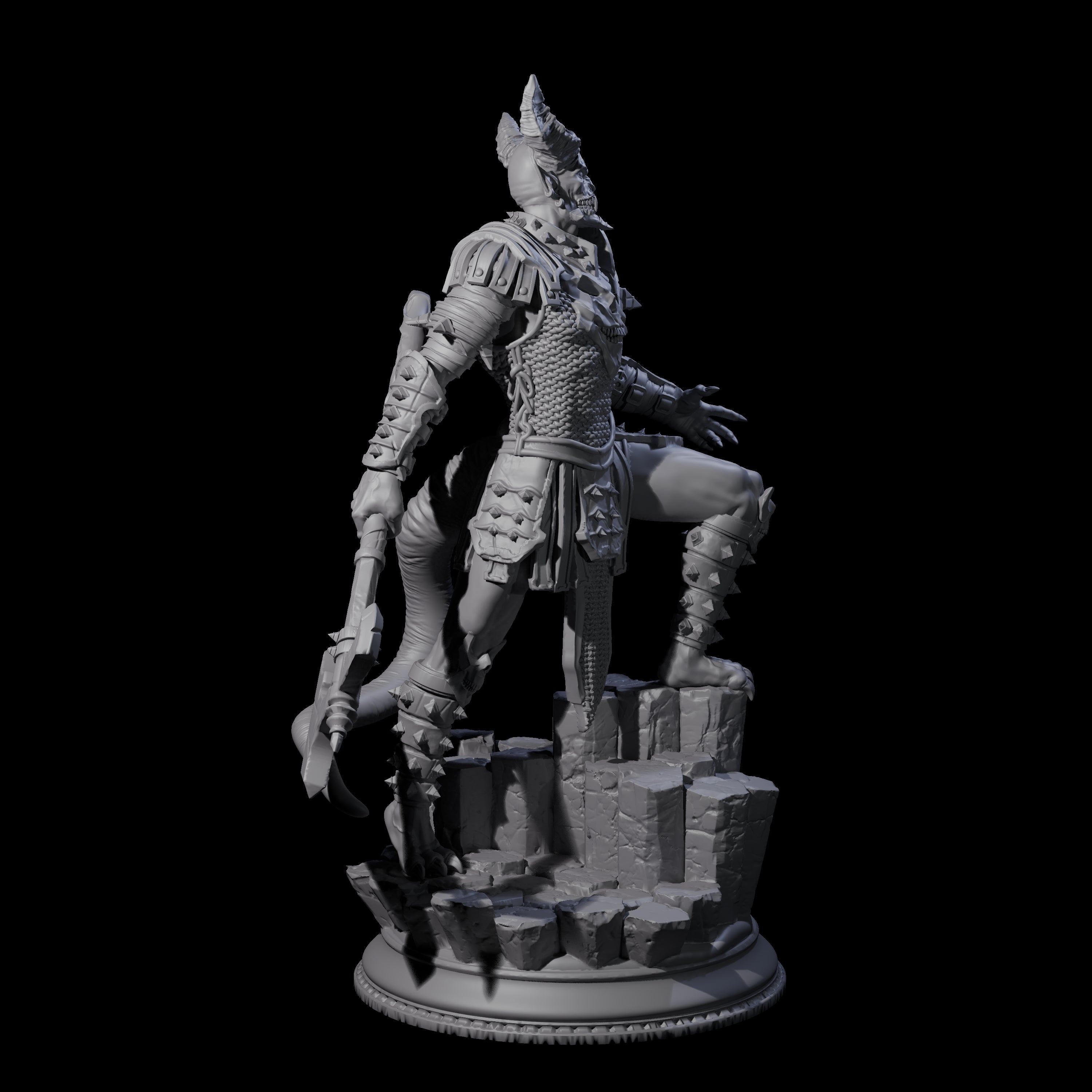 Three Snarling Vordines Miniature for Dungeons and Dragons, Pathfinder or other TTRPGs