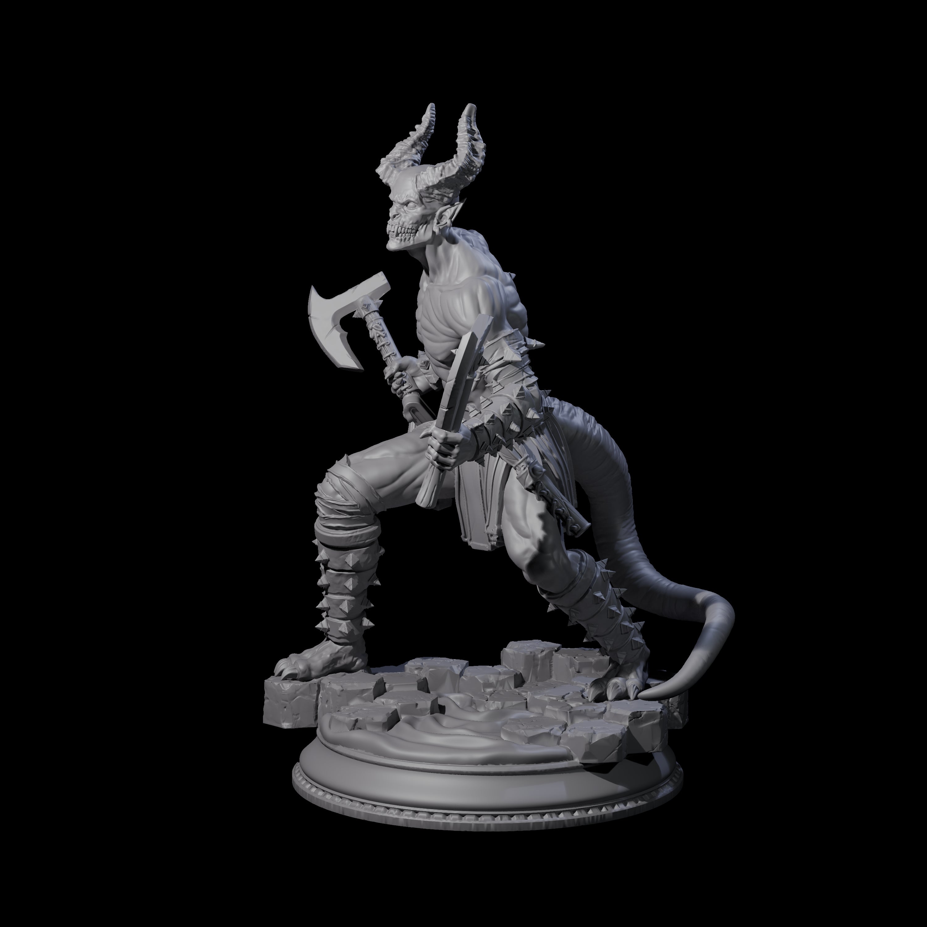 Three Snarling Vordines Miniature for Dungeons and Dragons, Pathfinder or other TTRPGs