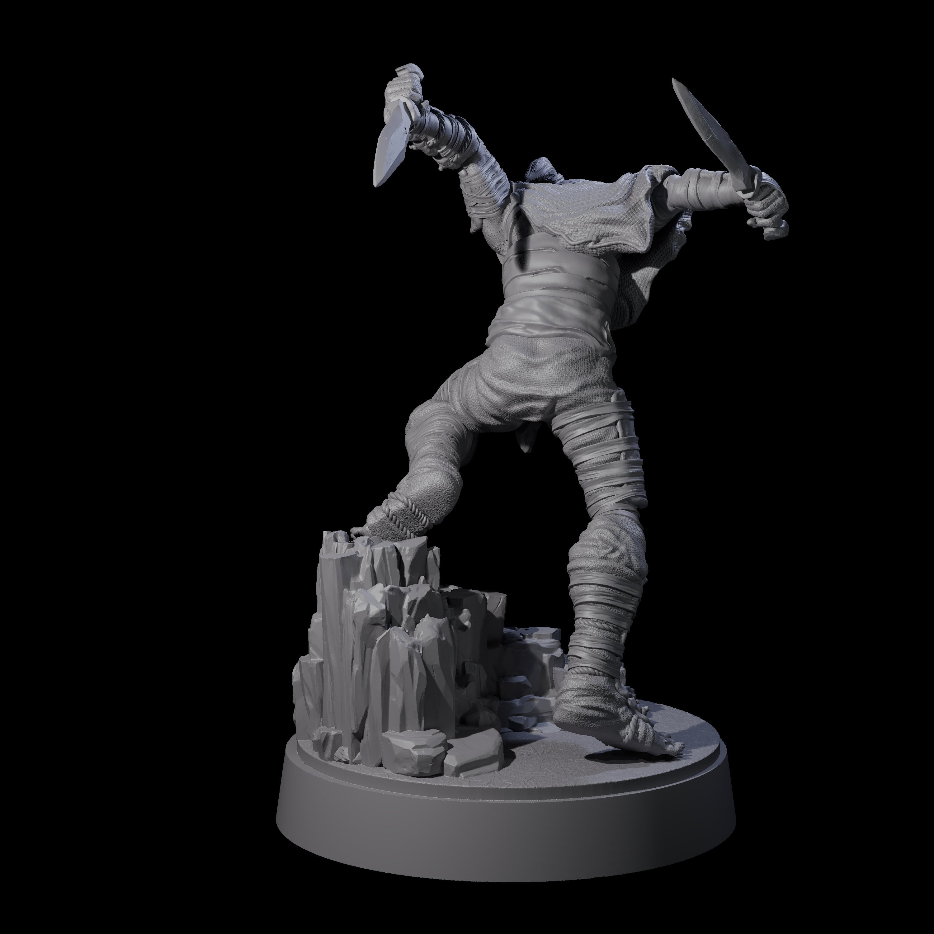 Three Sneaking Githyanki Rogues Miniature for Dungeons and Dragons, Pathfinder or other TTRPGs