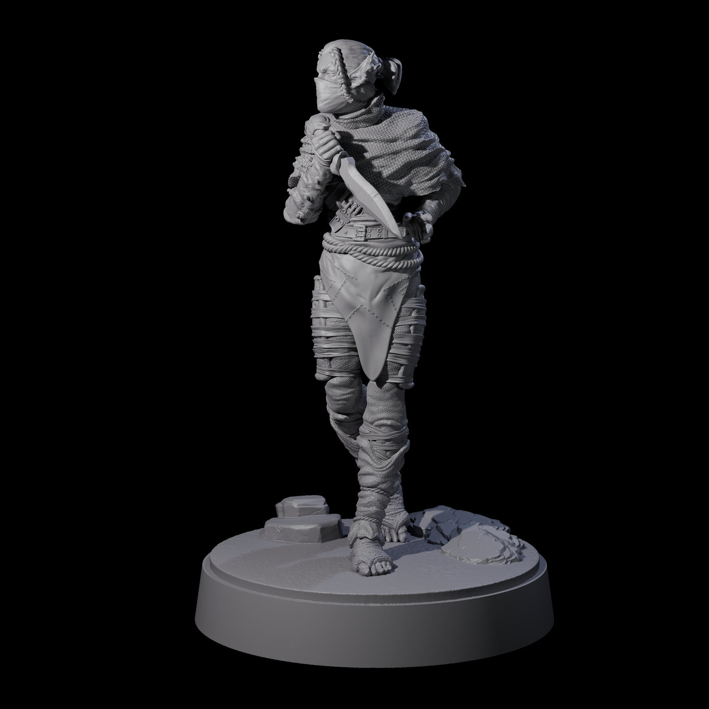 Three Sneaking Githyanki Rogues Miniature for Dungeons and Dragons, Pathfinder or other TTRPGs