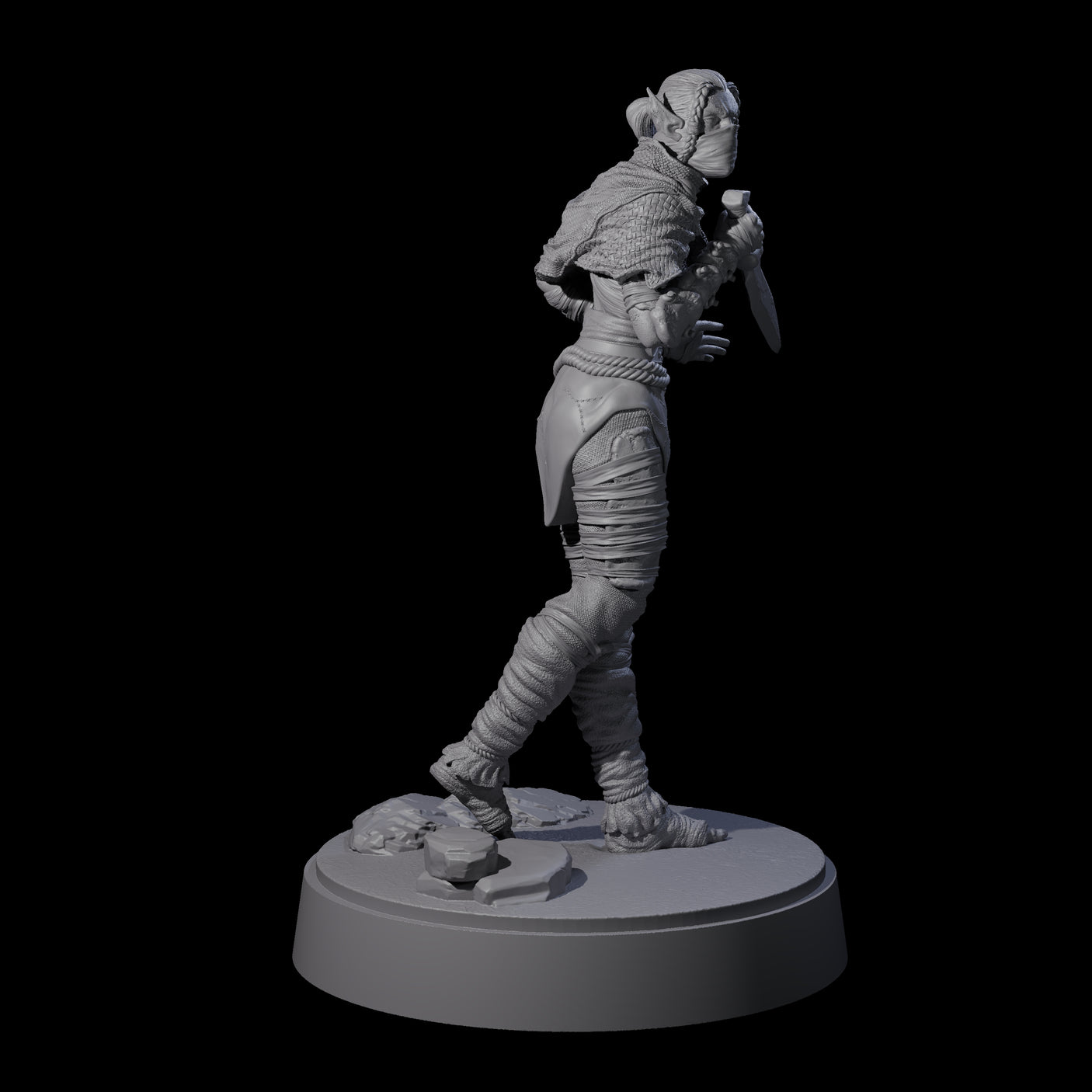 Three Sneaking Githyanki Rogues Miniature for Dungeons and Dragons, Pathfinder or other TTRPGs