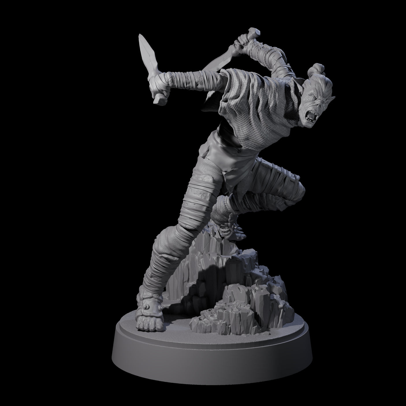 Three Sneaking Githyanki Rogues Miniature for Dungeons and Dragons, Pathfinder or other TTRPGs