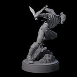 Three Sneaking Githyanki Rogues Miniature for Dungeons and Dragons, Pathfinder or other TTRPGs