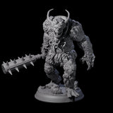 Three Snow Trolls Miniature for Dungeons and Dragons, Pathfinder or other TTRPGs