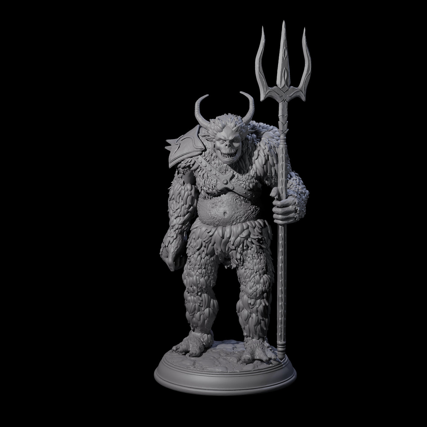 Three Snow Trolls Miniature for Dungeons and Dragons, Pathfinder or other TTRPGs