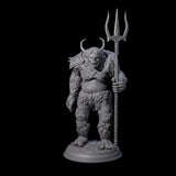 Three Snow Trolls Miniature for Dungeons and Dragons, Pathfinder or other TTRPGs