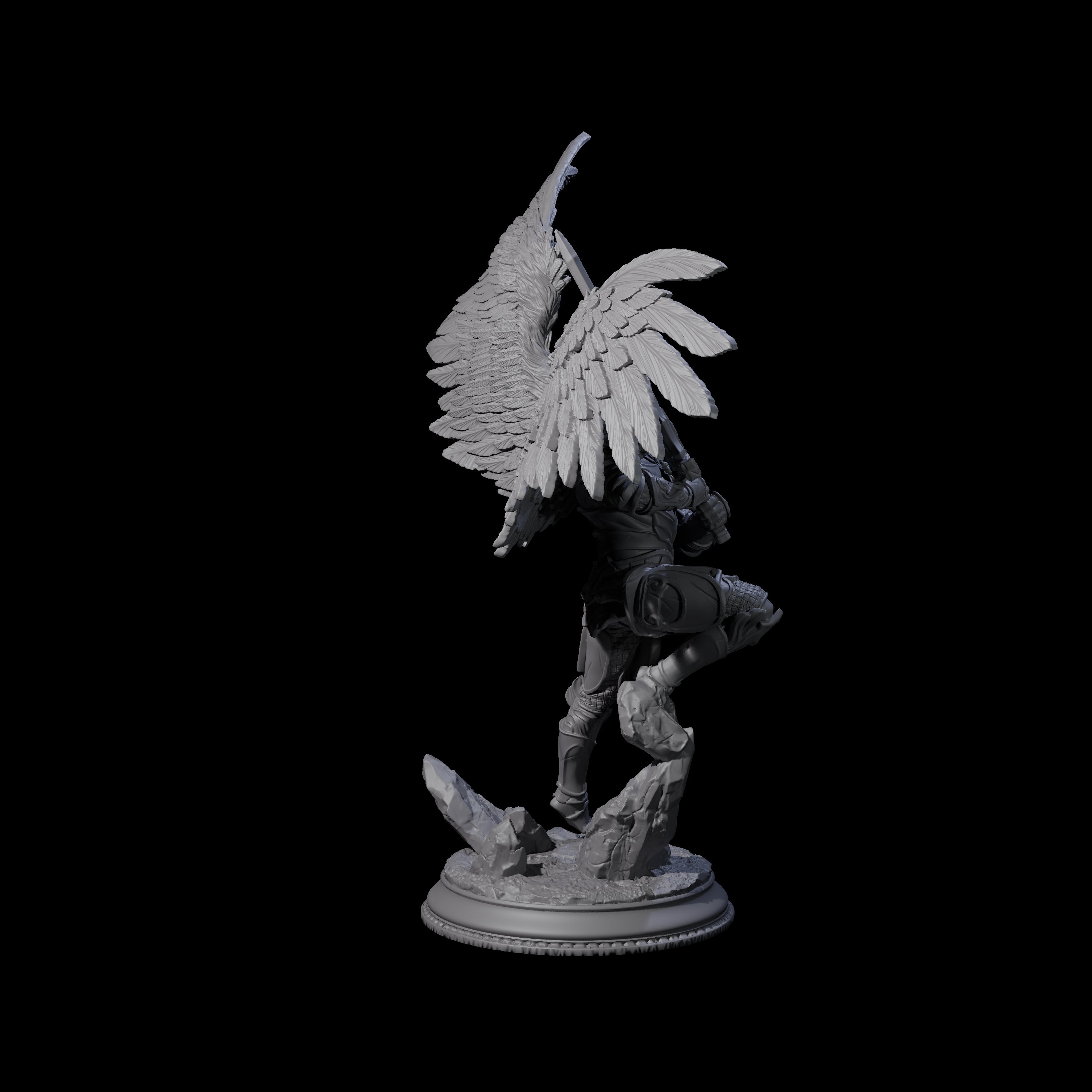 Three Soaring Devas Miniature for Dungeons and Dragons, Pathfinder or other TTRPGs