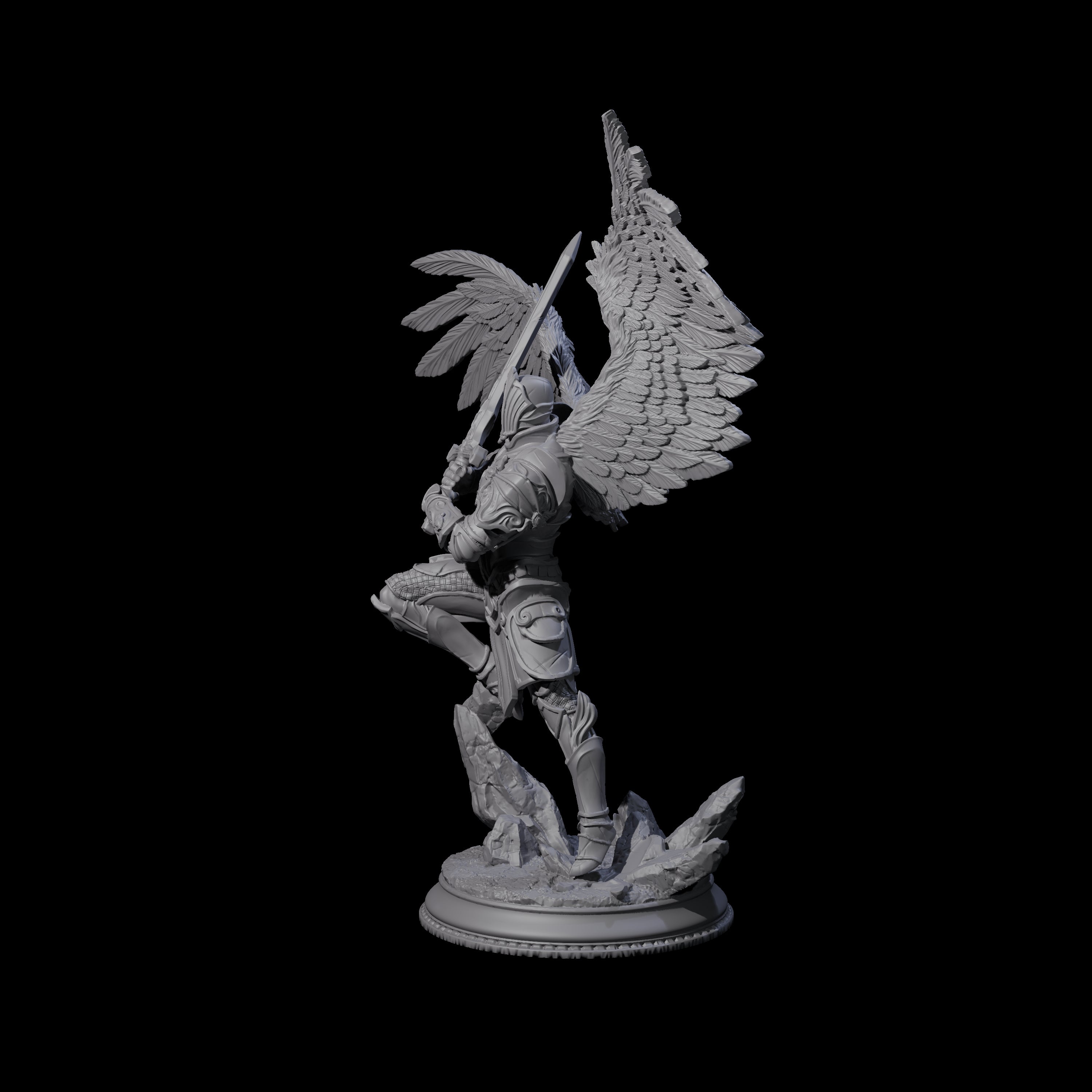 Three Soaring Devas Miniature for Dungeons and Dragons, Pathfinder or other TTRPGs