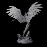 Three Soaring Devas Miniature for Dungeons and Dragons, Pathfinder or other TTRPGs