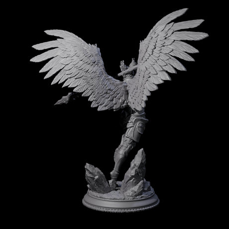 Three Soaring Devas Miniature for Dungeons and Dragons, Pathfinder or other TTRPGs