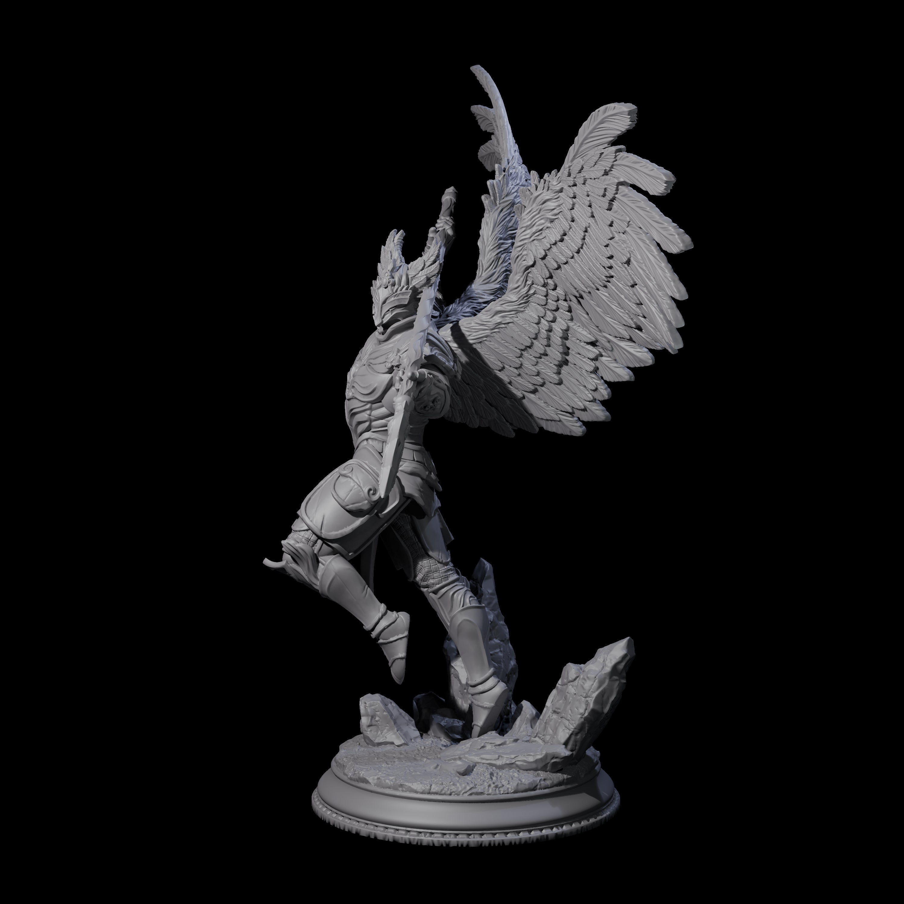 Three Soaring Devas Miniature for Dungeons and Dragons, Pathfinder or other TTRPGs