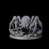 Three Spinning Giant Spiders Miniature for Dungeons and Dragons, Pathfinder or other TTRPGs