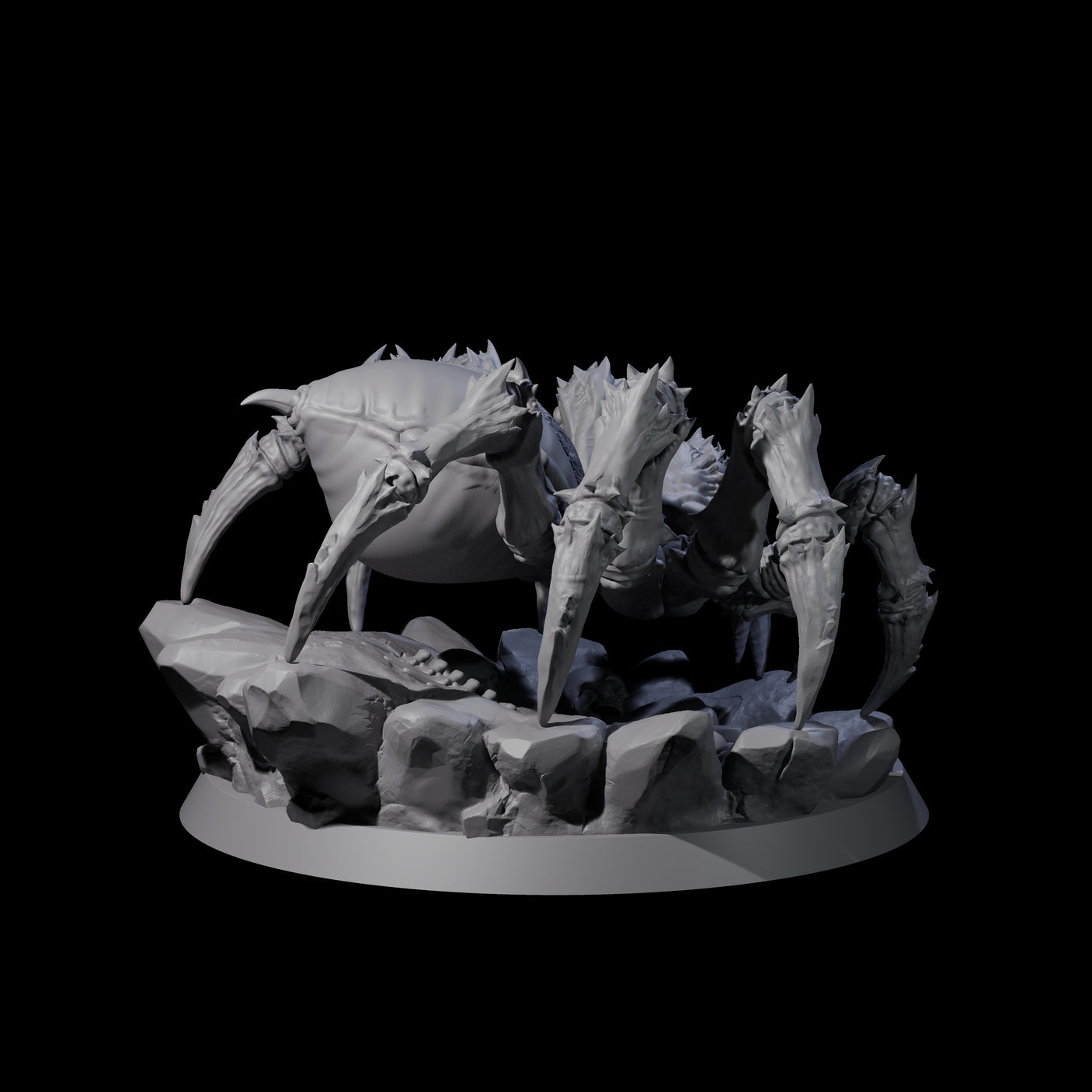 Three Spinning Giant Spiders Miniature for Dungeons and Dragons, Pathfinder or other TTRPGs