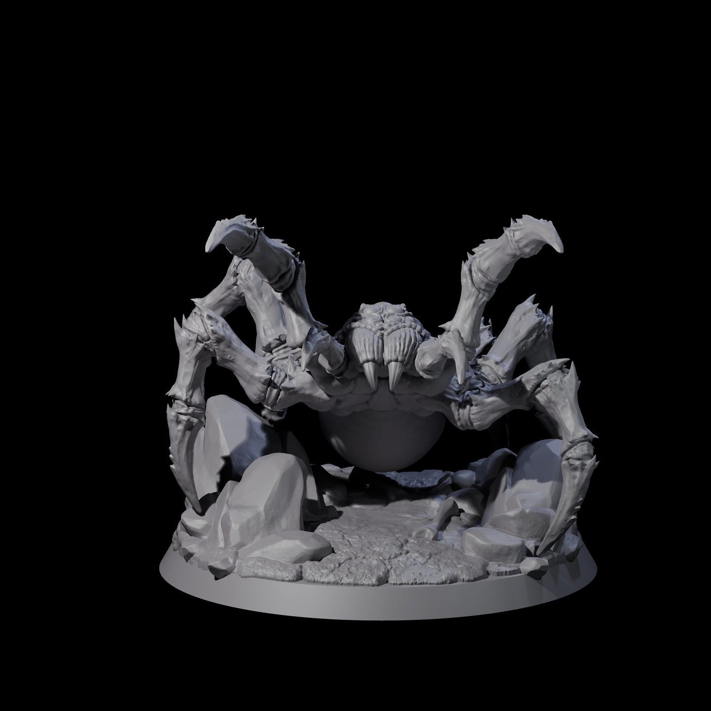 Three Spinning Giant Spiders Miniature for Dungeons and Dragons, Pathfinder or other TTRPGs