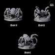 Three Spinning Giant Spiders Miniature for Dungeons and Dragons, Pathfinder or other TTRPGs