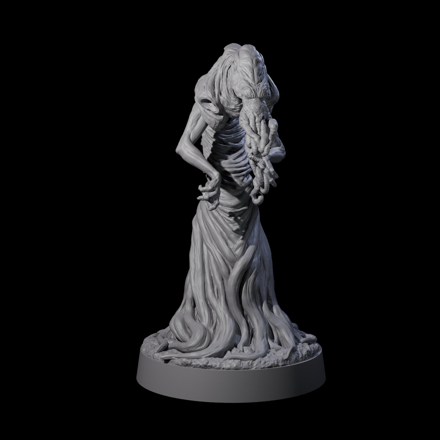 Three Spiny Mind Flayers Miniature for Dungeons and Dragons, Pathfinder or other TTRPGs