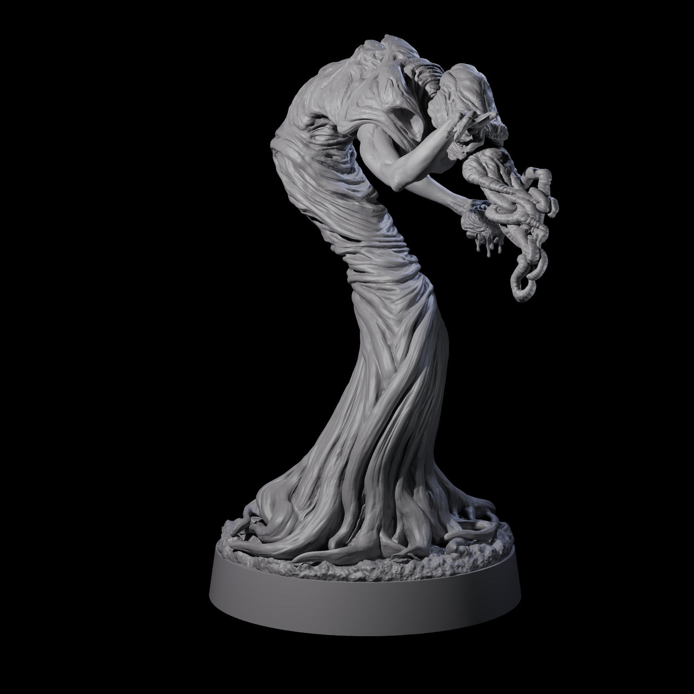 Three Spiny Mind Flayers Miniature for Dungeons and Dragons, Pathfinder or other TTRPGs