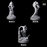 Three Spiny Mind Flayers Miniature for Dungeons and Dragons, Pathfinder or other TTRPGs