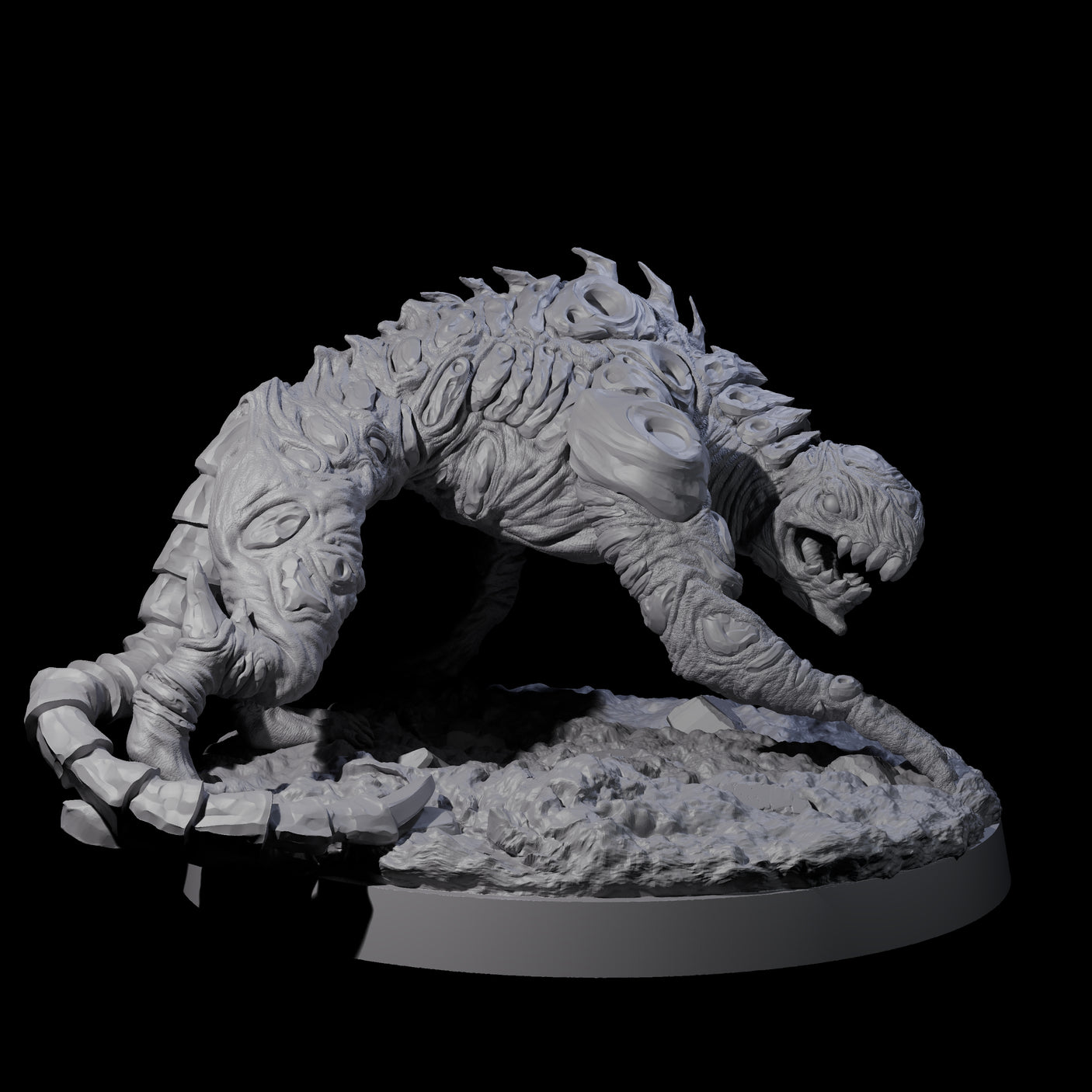 Three Stalking Slithering Trackers Miniature for Dungeons and Dragons, Pathfinder or other TTRPGs