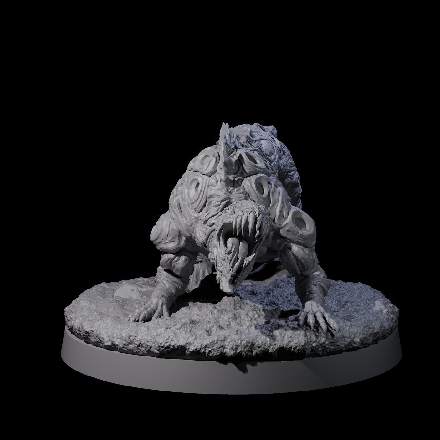 Three Stalking Slithering Trackers Miniature for Dungeons and Dragons, Pathfinder or other TTRPGs