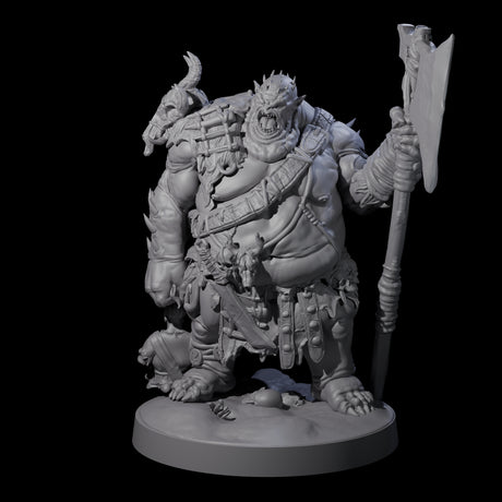 Three Stinking Ogres Miniature for Dungeons and Dragons, Pathfinder or other TTRPGs