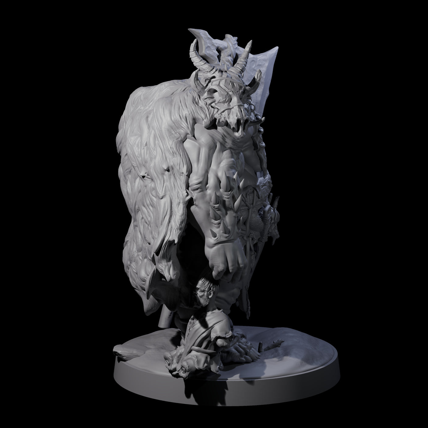 Three Stinking Ogres Miniature for Dungeons and Dragons, Pathfinder or other TTRPGs