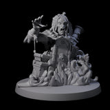 Three Stony Animated Statues Miniature for Dungeons and Dragons, Pathfinder or other TTRPGs