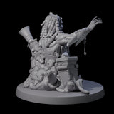 Three Stony Animated Statues Miniature for Dungeons and Dragons, Pathfinder or other TTRPGs