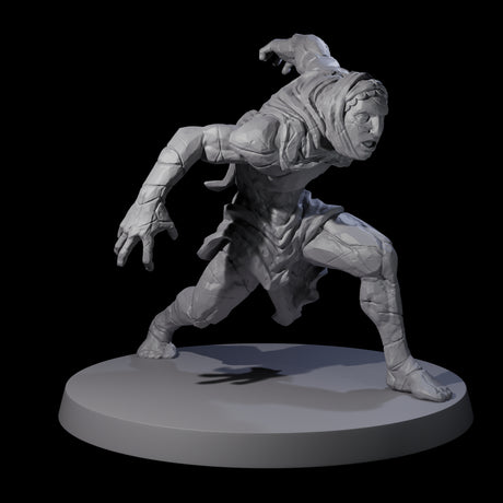 Three Stony Animated Statues Miniature for Dungeons and Dragons, Pathfinder or other TTRPGs