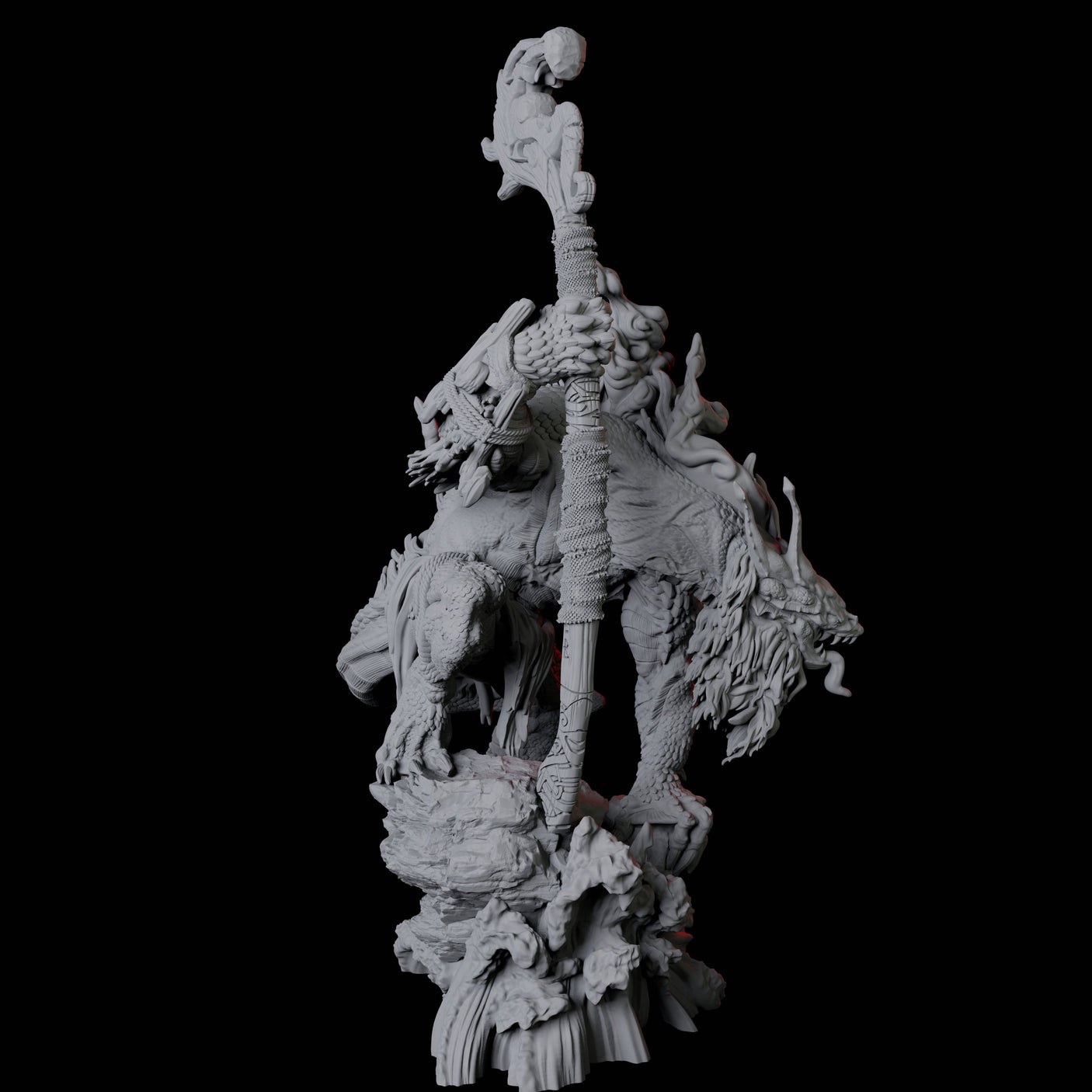 Three Storm Trolls Miniature for Dungeons and Dragons, Pathfinder or other TTRPGs