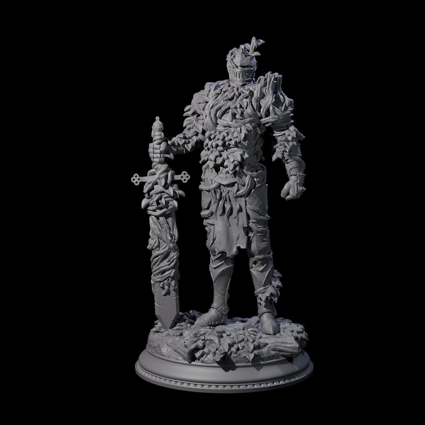 Three Striding Knights Miniature for Dungeons and Dragons, Pathfinder or other TTRPGs