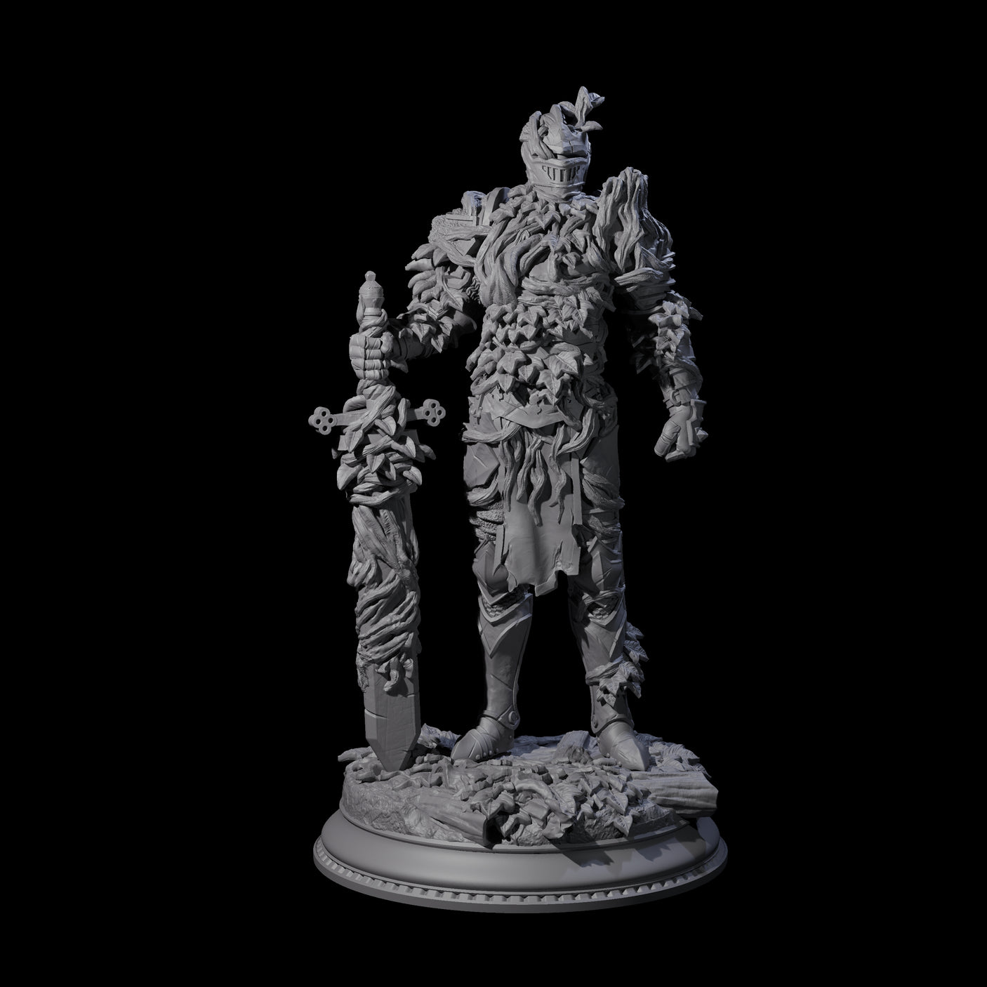 Three Striding Knights Miniature for Dungeons and Dragons, Pathfinder or other TTRPGs