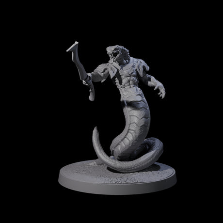 Three Striking Yuan-ti Abominations Miniature for Dungeons and Dragons, Pathfinder or other TTRPGs