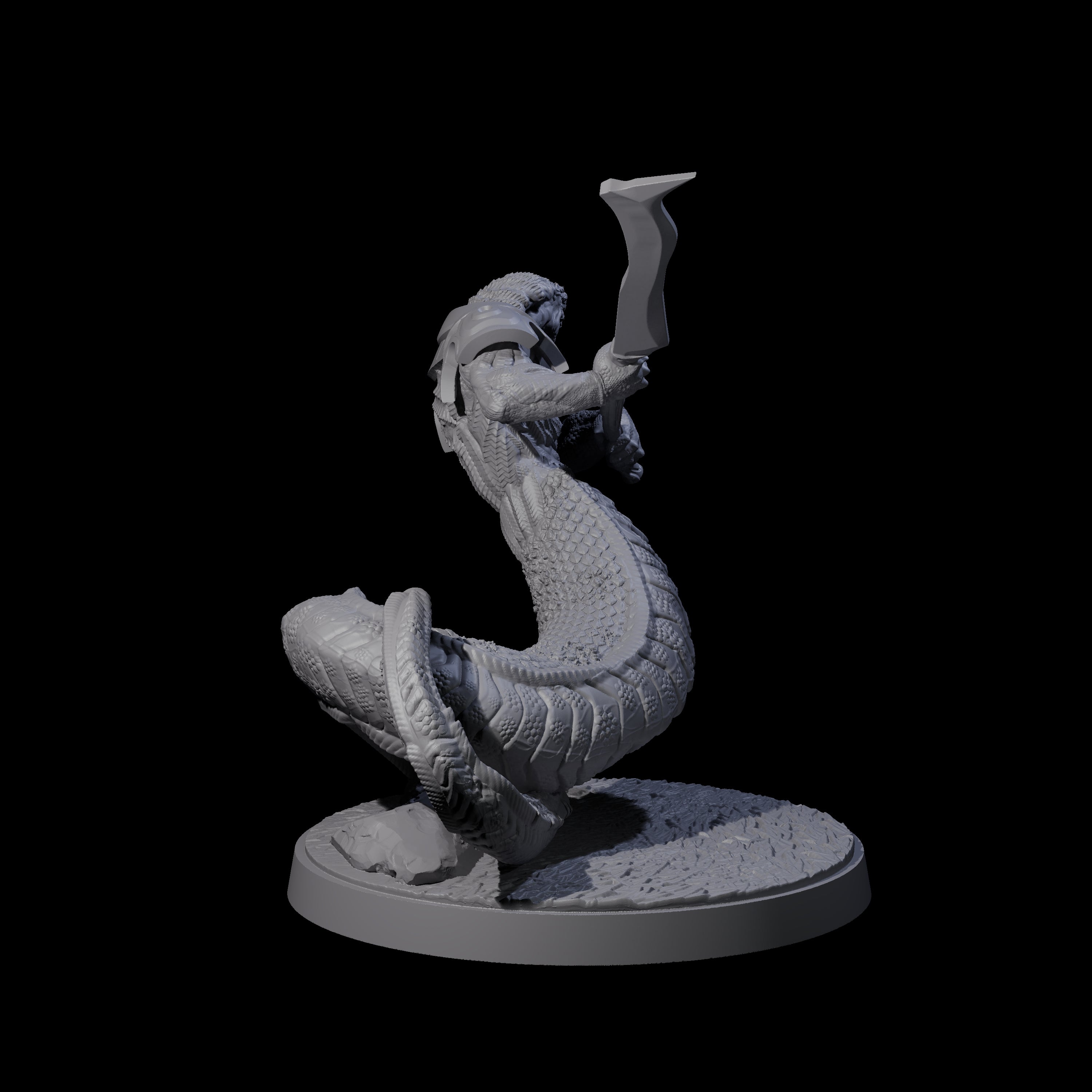 Three Striking Yuan-ti Abominations Miniature for Dungeons and Dragons, Pathfinder or other TTRPGs
