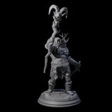 Three Stupid Ettins Miniature for Dungeons and Dragons, Pathfinder or other TTRPGs