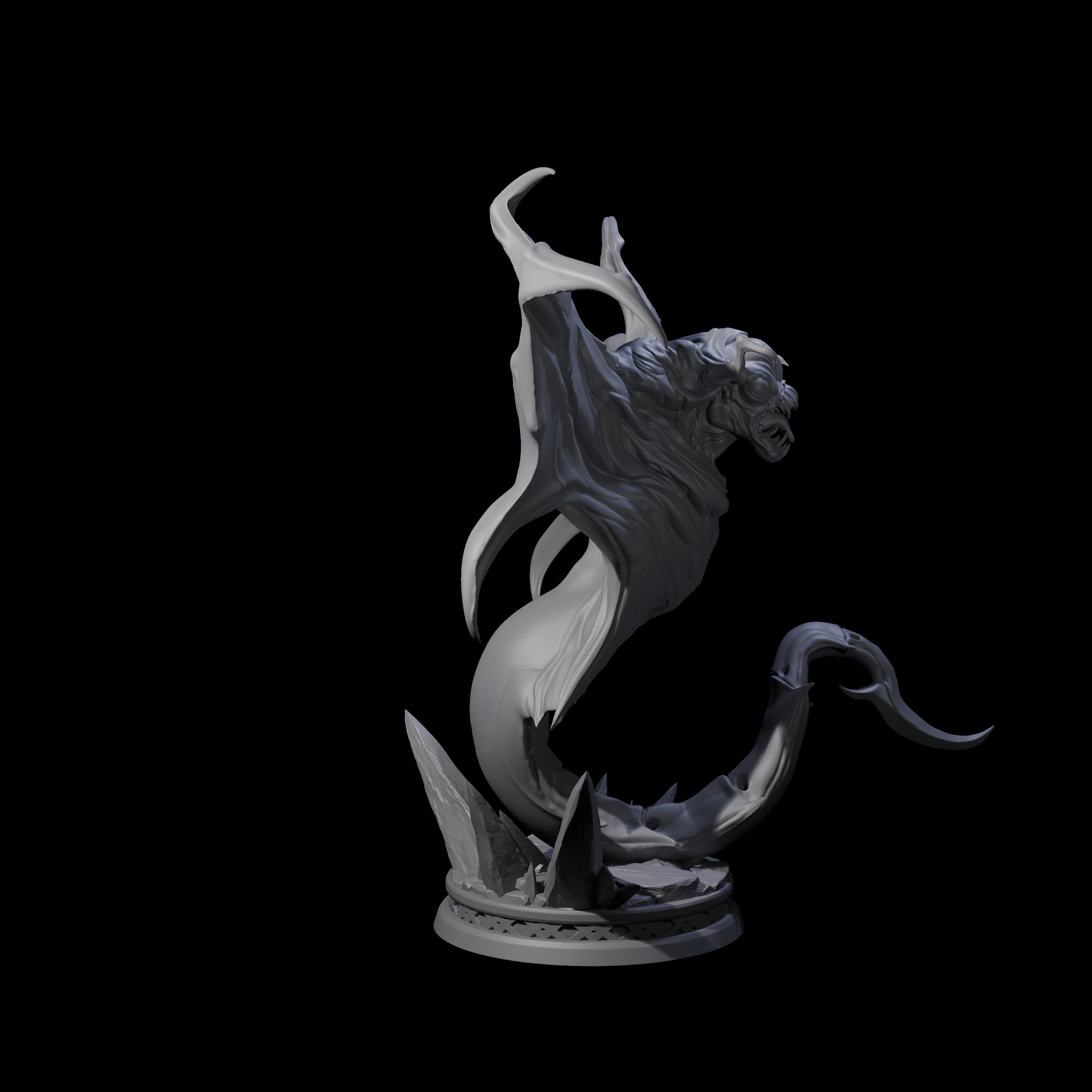 Three Swooping Cloakers Miniature for Dungeons and Dragons, Pathfinder or other TTRPGs