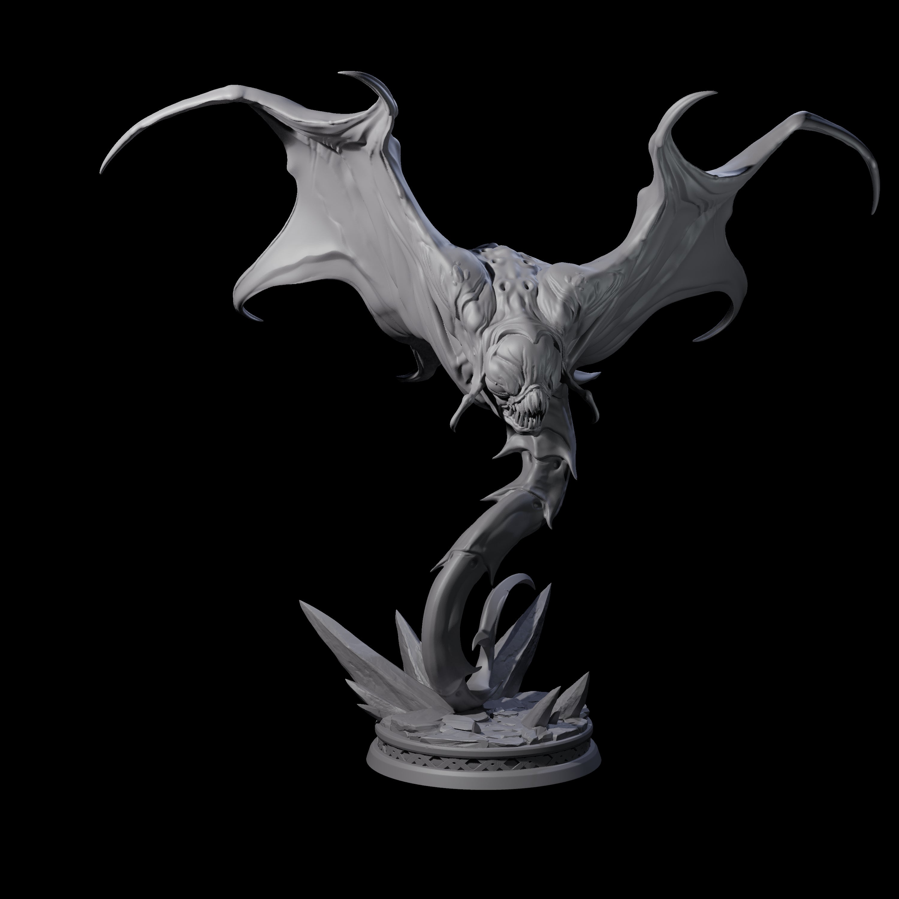 Three Swooping Cloakers Miniature for Dungeons and Dragons, Pathfinder or other TTRPGs