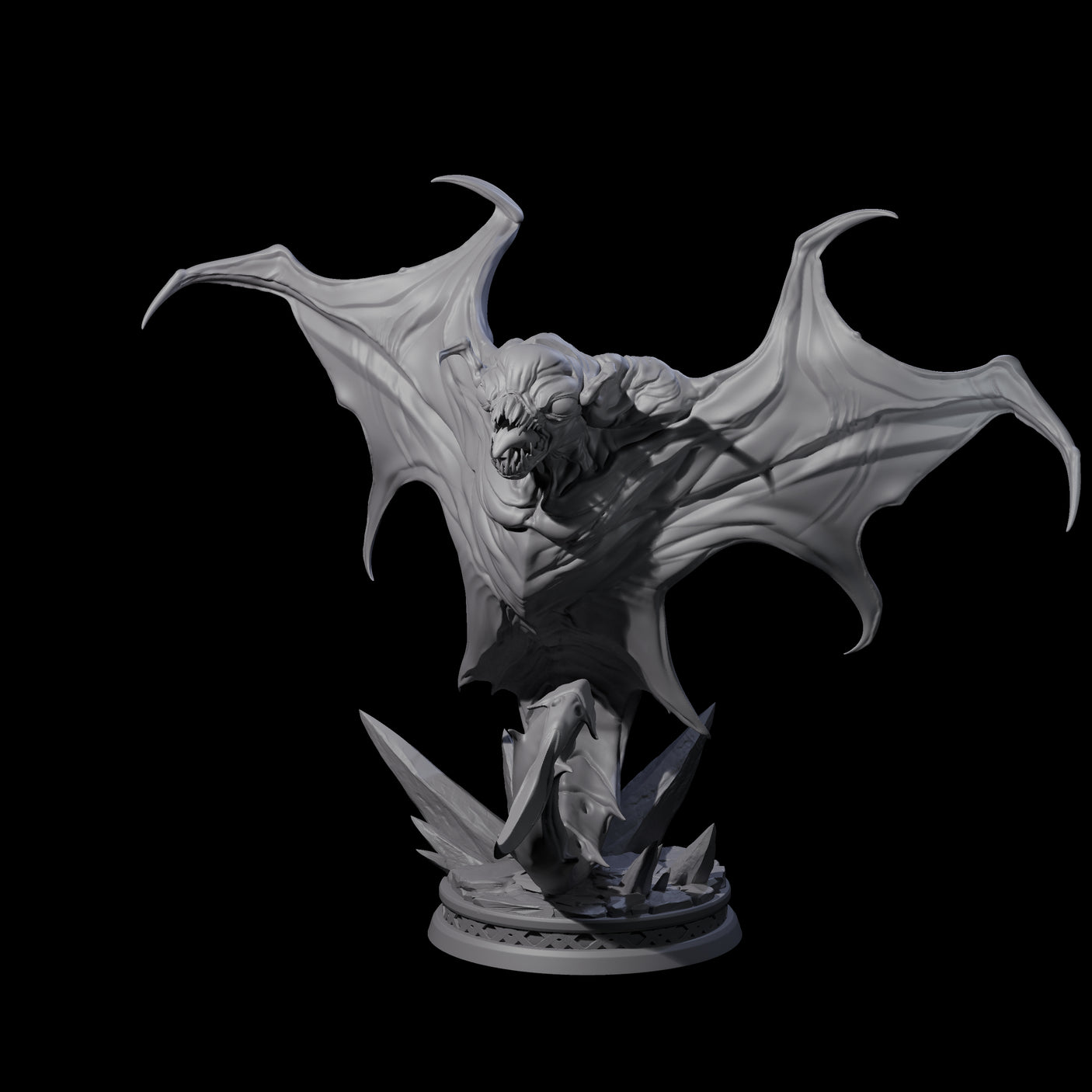 Three Swooping Cloakers Miniature for Dungeons and Dragons, Pathfinder or other TTRPGs