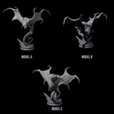 Three Swooping Cloakers Miniature for Dungeons and Dragons, Pathfinder or other TTRPGs