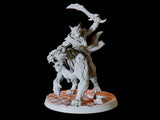 Three Tabaxi Riders Miniature for Dungeons and Dragons, Pathfinder or other TTRPGs